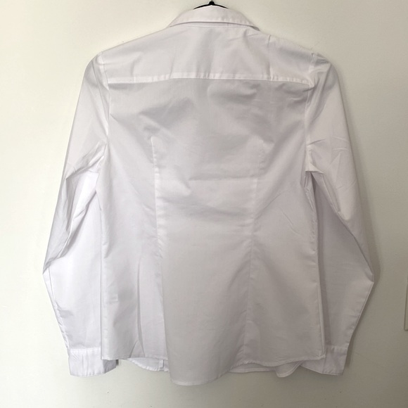 Women’s white button down shirt (blouse) Reitman’s Ressentials - Picture 2 of 8